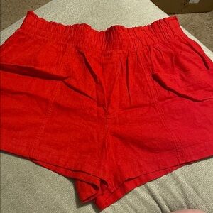 Women's Red Shorts